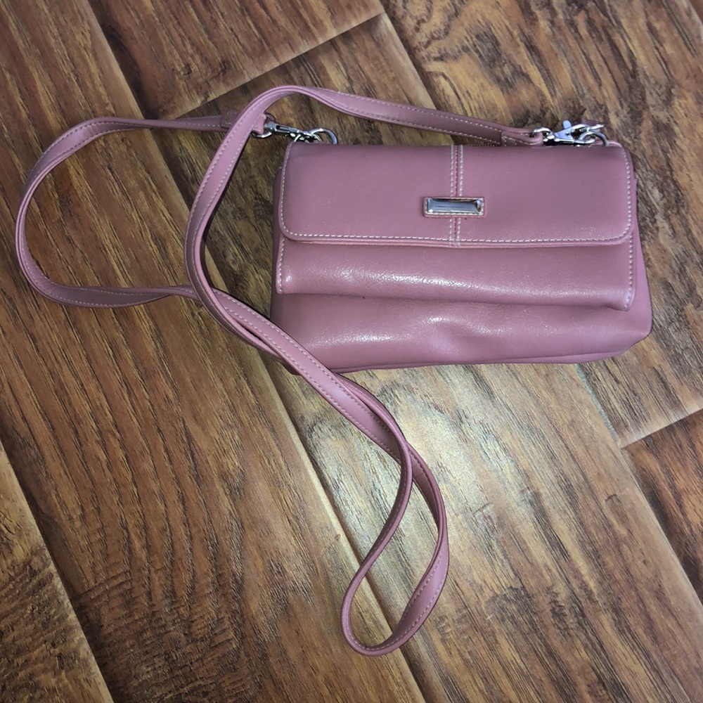 Pink purse with wallet